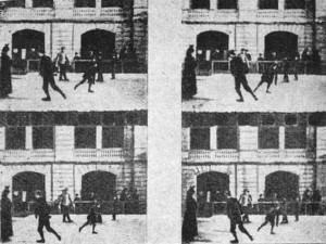 Remaining frames of the first Polish movie dated 1894–1896