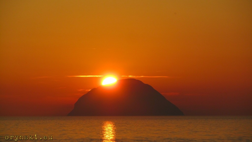 Zachód Słońca nad Ailsa Craig